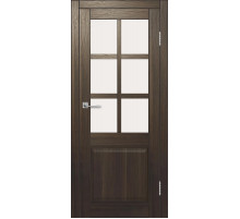 Межкомнатная дверь ДП DIM I-15 Choco Wood Сатинато Белый