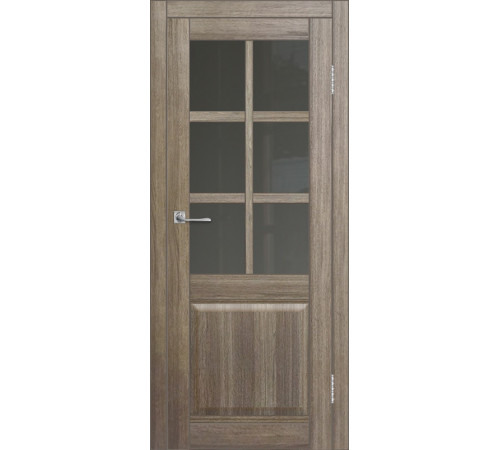 Межкомнатная дверь ДП DIM I-15 Taupe Wood Сатинато Графит