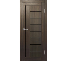 Межкомнатная дверь ДП DIM I-17 Choco Wood Lacobel Black