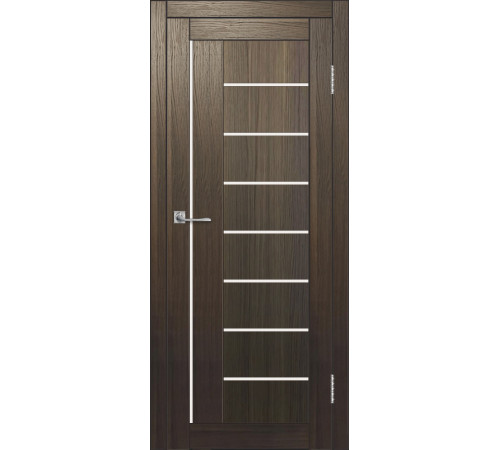 Межкомнатная дверь ДП DIM I-17 Choco Wood Сатинато Белый