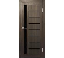 Межкомнатная дверь ДП DIM I-2 Choco Wood Lacobel Black