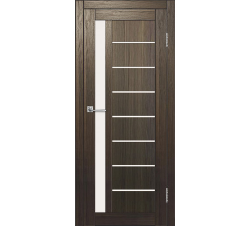Межкомнатная дверь ДП DIM I-2 Choco Wood Сатинато Белый