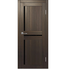 Межкомнатная дверь ДП DIM I-5.1 Choco Wood Lacobel Black
