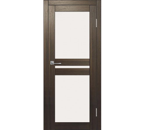 Межкомнатная дверь ДП DIM I-7 Choco Wood Сатинато Белый
