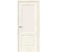 Межкомнатная дверь с экошпоном Неоклассик-33 Nordic Oak/White Сrystal