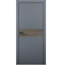 Межкомнатная дверь Палладий Pd5 AL Black Edition Антрацит/Дуб миндаль