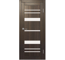 Межкомнатная дверь ДП DIM I-16 Choco Wood Сатинато Белый