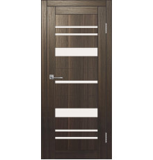 Межкомнатная дверь ДП DIM I-16 Choco Wood Сатинато Белый