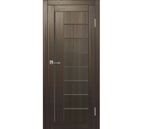Межкомнатная дверь ДП DIM I-17 Choco Wood Сатинато Графит