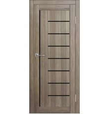 Межкомнатная дверь ДП DIM I-17 Taupe Wood Lacobel Black