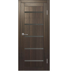 Межкомнатная дверь ДП DIM I-1 Choco Wood Сатинато Графит