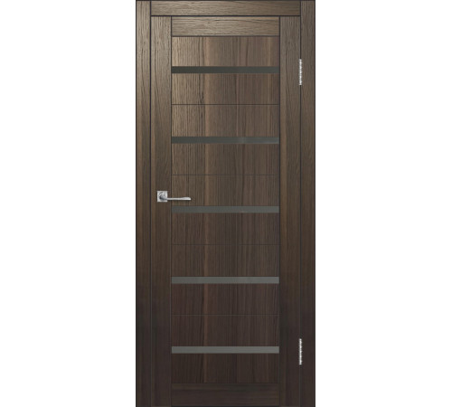 Межкомнатная дверь ДП DIM I-1 Choco Wood Сатинато Графит
