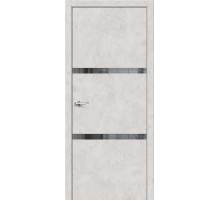 Межкомнатная дверь с экошпоном Браво-2.55 Look Art/Mirox Grey