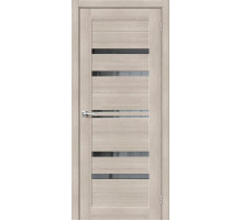 Межкомнатная дверь с экошпоном Браво-30 Cappuccino Melinga/Mirox Grey