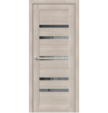 Межкомнатная дверь с экошпоном Браво-30 Cappuccino Melinga/Mirox Grey