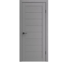 Межкомнатная дверь с экошпоном Порта-221 ПП Graphite Wood/Grey Fog
