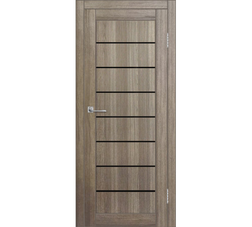 Межкомнатная дверь ДП DIM I-3 Taupe Wood Lacobel Black