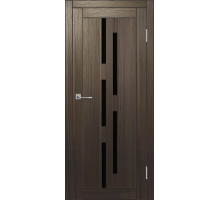 Межкомнатная дверь ДП DIM I-4 Choco Wood Lacobel Black