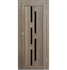 Межкомнатная дверь ДП DIM I-4 Taupe Wood Lacobel Black