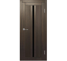 Межкомнатная дверь ДП DIM I-9 Choco Wood Lacobel Black