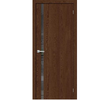 Межкомнатная дверь с экошпоном Браво-1.55 Brown Dreamline/Mirox Grey