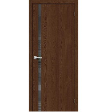 Межкомнатная дверь с экошпоном Браво-1.55 Brown Dreamline/Mirox Grey