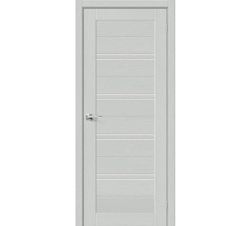 Межкомнатная дверь с экошпоном Браво-28 Grey Wood/Magic Fog