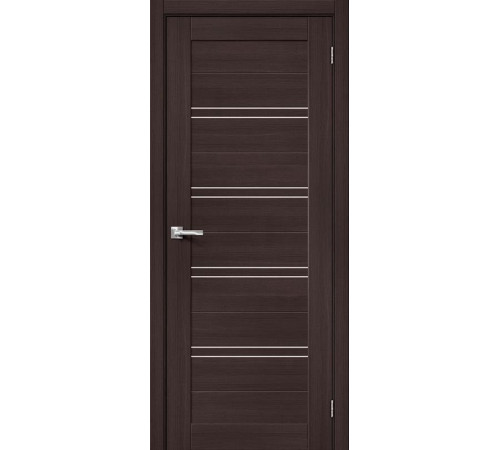 Межкомнатная дверь с экошпоном Браво-28 Wenge Melinga/Magic Fog