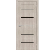 Межкомнатная дверь с экошпоном Мода-22 Black Line Cappuccino Melinga