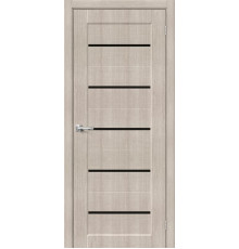 Межкомнатная дверь с экошпоном Мода-22 Black Line Cappuccino Melinga