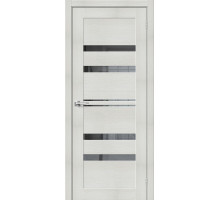 Межкомнатная дверь с экошпоном Браво-30 Bianco Veralinga/Mirox Grey