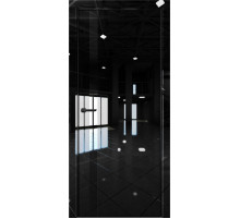 Межкомнатная дверь Платина Pt7 AL Black Edition Crystall Black/Черный лакобель