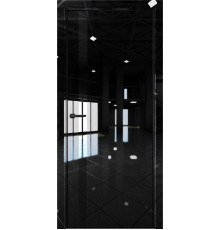 Межкомнатная дверь Платина Pt7 AL Black Edition Crystall Black/Черный лакобель