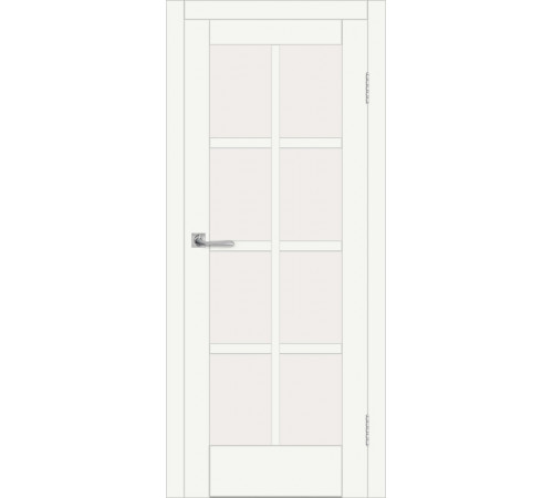 Межкомнатная дверь ДП DIM I-14 Crystal Matt Сатинато Белый