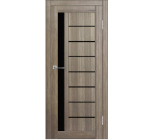 Межкомнатная дверь ДП DIM I-2 Taupe Wood Lacobel Black