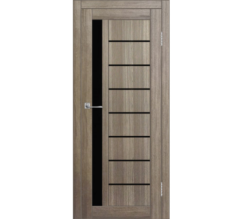 Межкомнатная дверь ДП DIM I-2 Taupe Wood Lacobel Black