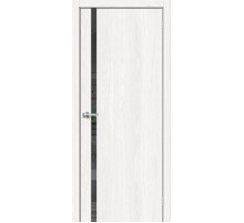 Межкомнатная дверь с экошпоном Браво-1.55 White Dreamline/Mirox Grey