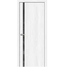Межкомнатная дверь с экошпоном Браво-1.55 White Dreamline/Mirox Grey