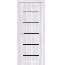 Межкомнатная дверь с экошпоном Мода-22 Black Line Riviera Ice