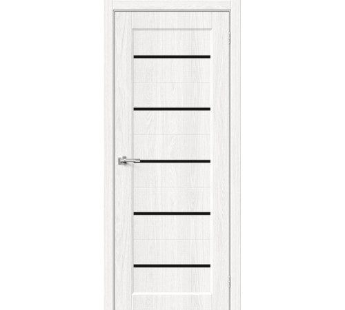 Межкомнатная дверь с экошпоном Мода-22 Black Line White Dreamline