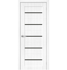 Межкомнатная дверь с экошпоном Мода-22 Black Line Snow Melinga
