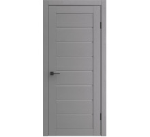 Межкомнатная дверь с экошпоном Порта-222 ПП Graphite Wood/Grey Fog