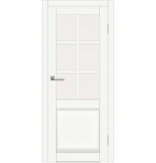 Межкомнатная дверь ДП DIM I-15 Crystal Matt Сатинато Белый