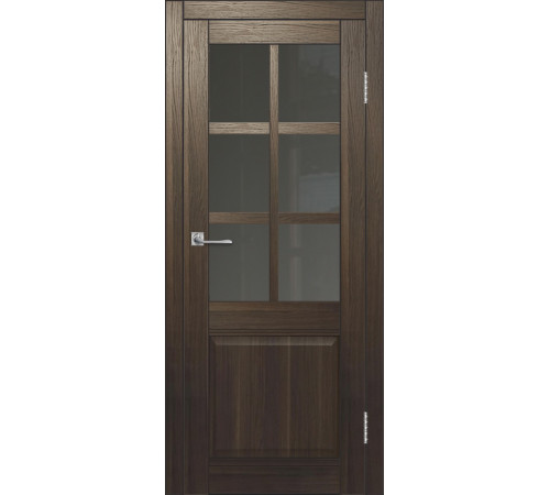 Межкомнатная дверь ДП DIM I-15 Choco Wood Сатинато Графит