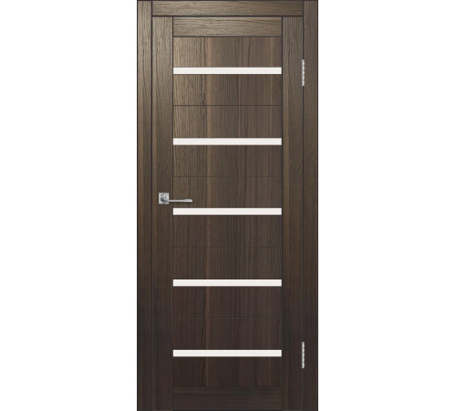 Межкомнатная дверь ДП DIM I-1 Choco Wood Сатинато Белый