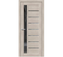 Межкомнатная дверь с экошпоном Браво-27 Cappuccino Melinga/Mirox Grey