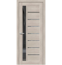 Межкомнатная дверь с экошпоном Браво-27 Cappuccino Melinga/Mirox Grey