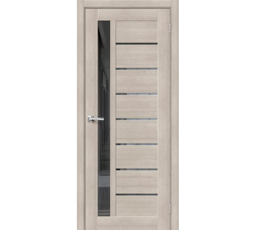 Межкомнатная дверь с экошпоном Браво-27 Cappuccino Melinga/Mirox Grey