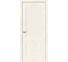 Межкомнатная дверь с экошпоном Прима-3.1 Nordic Oak/White Сrystal