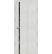 Межкомнатная дверь с экошпоном Браво-1.55 Bianco Veralinga/Mirox Grey